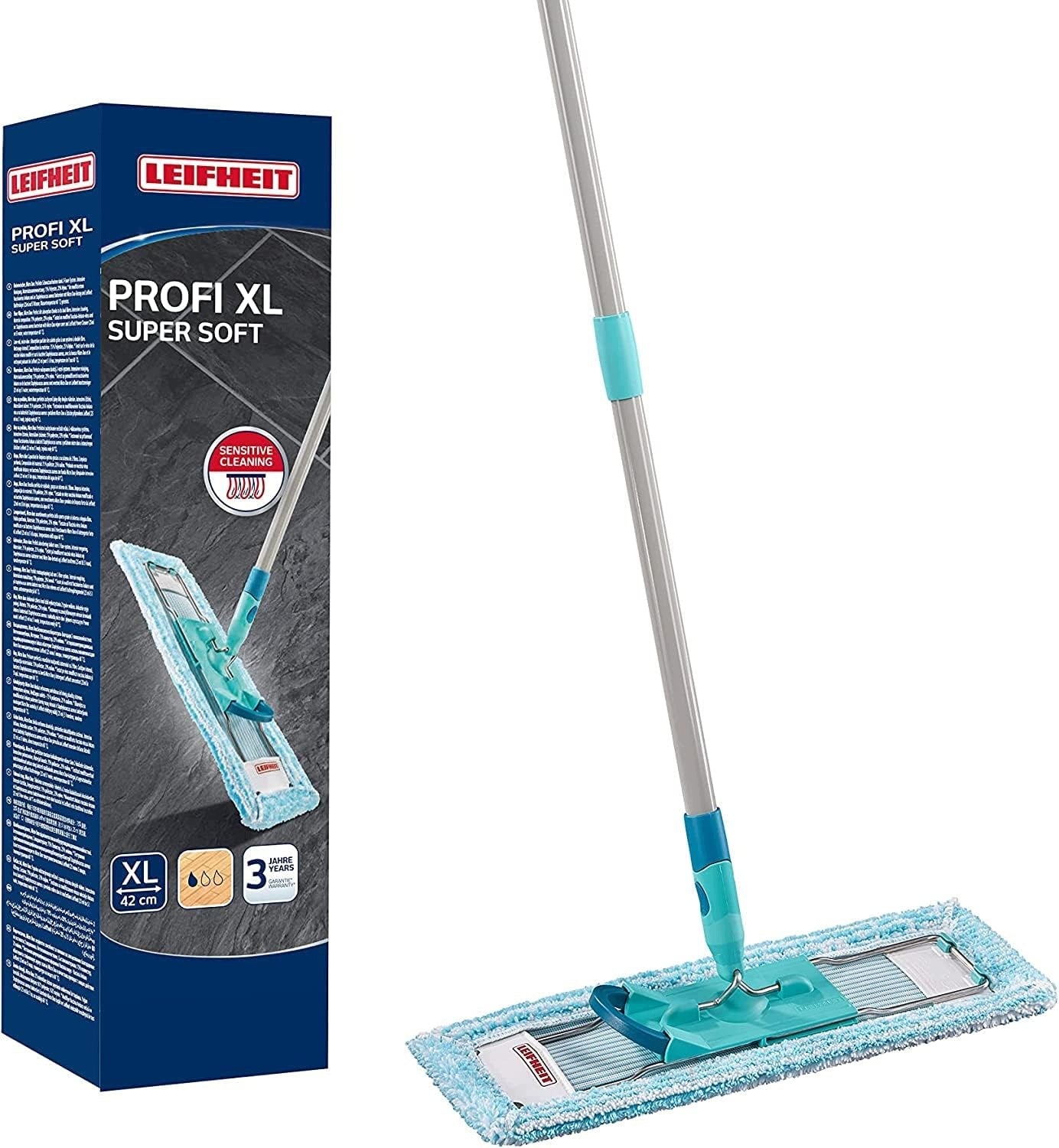 MOP PROFI XL FOOT OPERATION 42 CM STAINLESS STEEL 146 CM