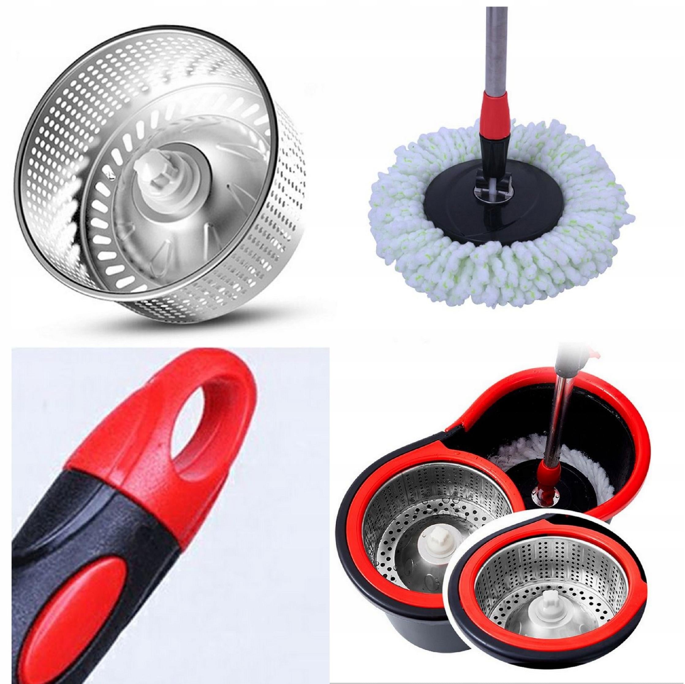 MOP Rotary 360 SPIN TURBO 3in1 OVERLAYS Microfiber Bucket SET Manufacturer code MOP Obrotowy ROTACYJNY 360 SPIN