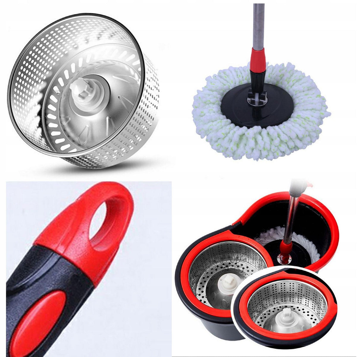 MOP Rotary 360 SPIN TURBO 3in1 OVERLAYS Microfiber Bucket SET Manufacturer code MOP Obrotowy ROTACYJNY 360 SPIN
