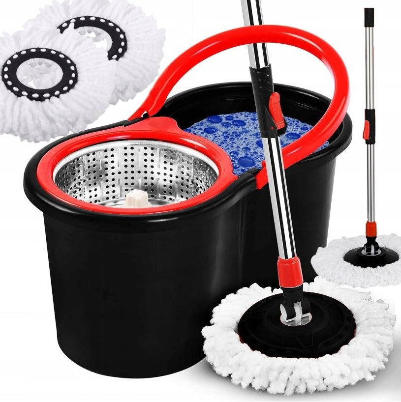 MOP Rotary 360 SPIN TURBO 3in1 OVERLAYS Microfiber Bucket SET