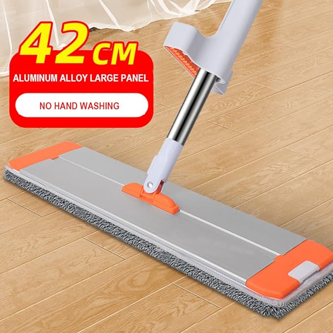 MOP Rotary Flat Floor Cleaning Folding + Spare Overlay