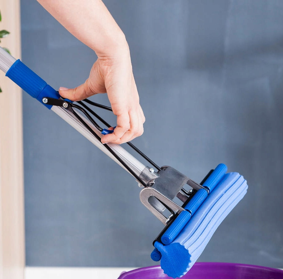 MOP SPONGY TOP FLOOR SQUEEZER TERRACE YORK x2 Color blue