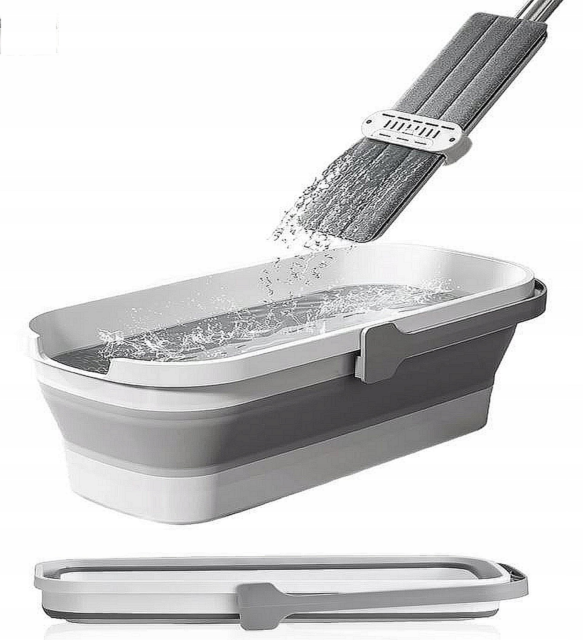 MOP+SQUEEZER with FOLDING BUCKET Promis ULTRAMOP 4in1 FLAT ROTATING MS104