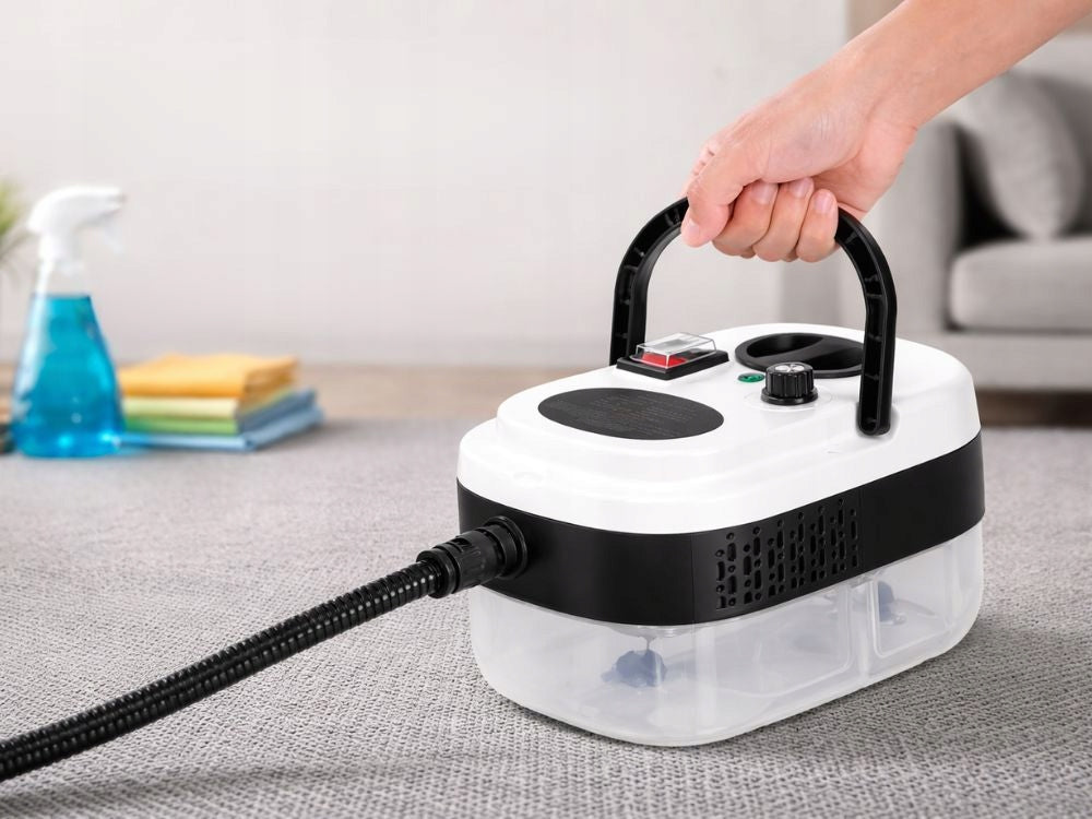 MOP STEAM CLEANER PRESSURE STEAMER 2500W LARGE TANK 1,2L + ACCESSORIES Dominant color white