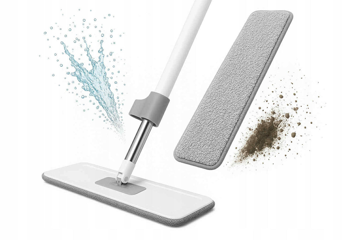 MOP WITH SQUEEZER ECONOMICAL ULTRAMOP FLAT ROTARY+microfiber Packaging status original