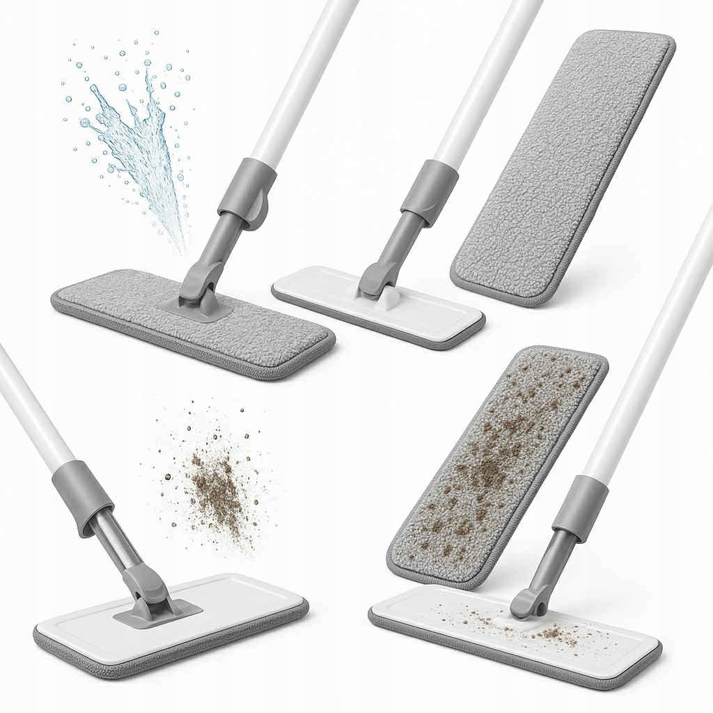 MOP WITH SQUEEZER ECONOMICAL ULTRAMOP FLAT ROTARY+microfiber