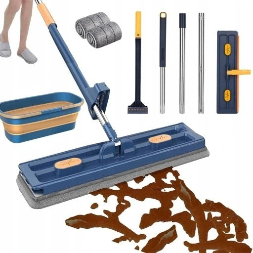 MOP WITH SQUEEZER FLAT ROTARY 360 SELF SQUEEZING FOR Floor Brand no brand