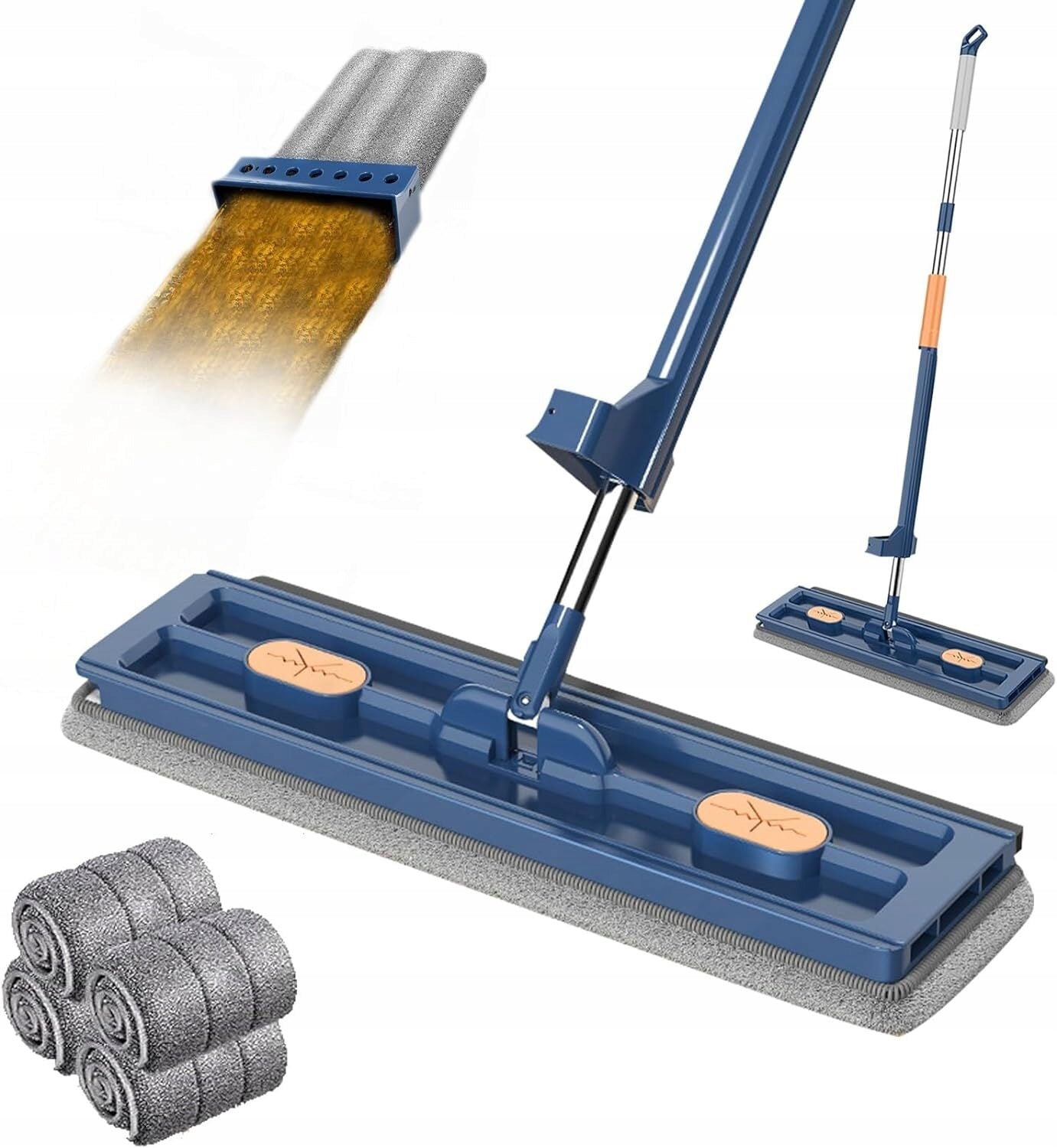 MOP WITH SQUEEZER FLAT ROTARY 360 SELF SQUEEZING FOR floors | SVEEPA