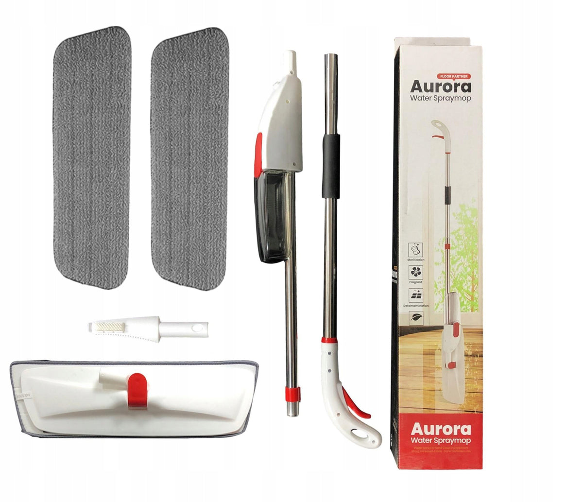 MOP WITH WASHER FLAT LONG ROTATING HEAD 360 DEGREE 2x MICROFIBER Manufacturer code TEKAN_131A