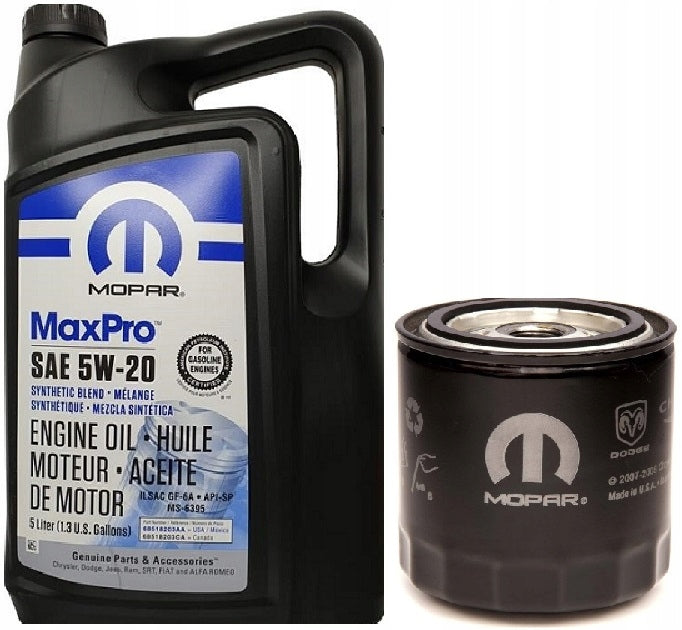 MOPAR 5W20 5L + OIL FILTER MO-090 (0FE00292/PH16)