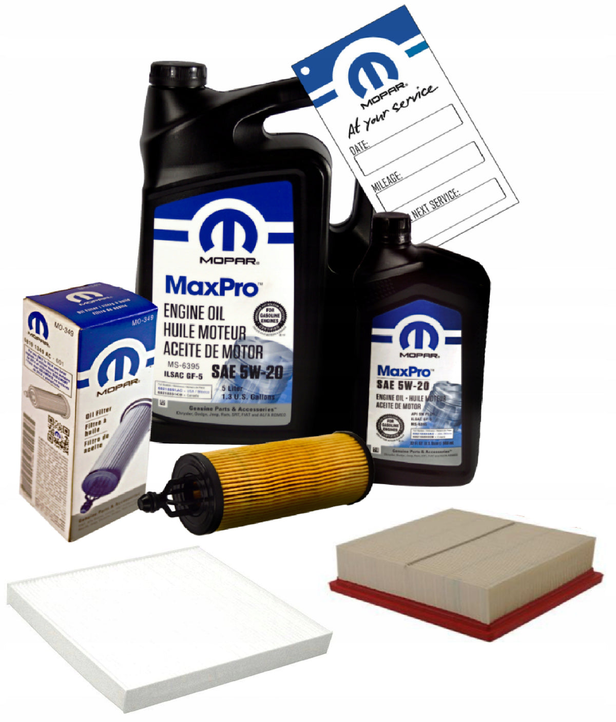 MOPAR 5W20 + FILTERS JEEP GRAND CHEROKEE 2014-2023