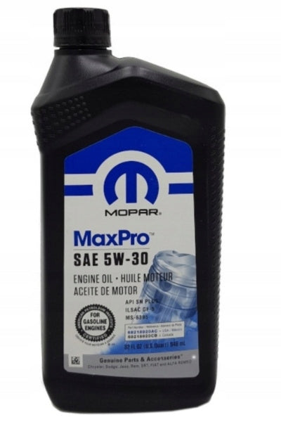 MOPAR MaxPro 5W-30 Oil 0.946L