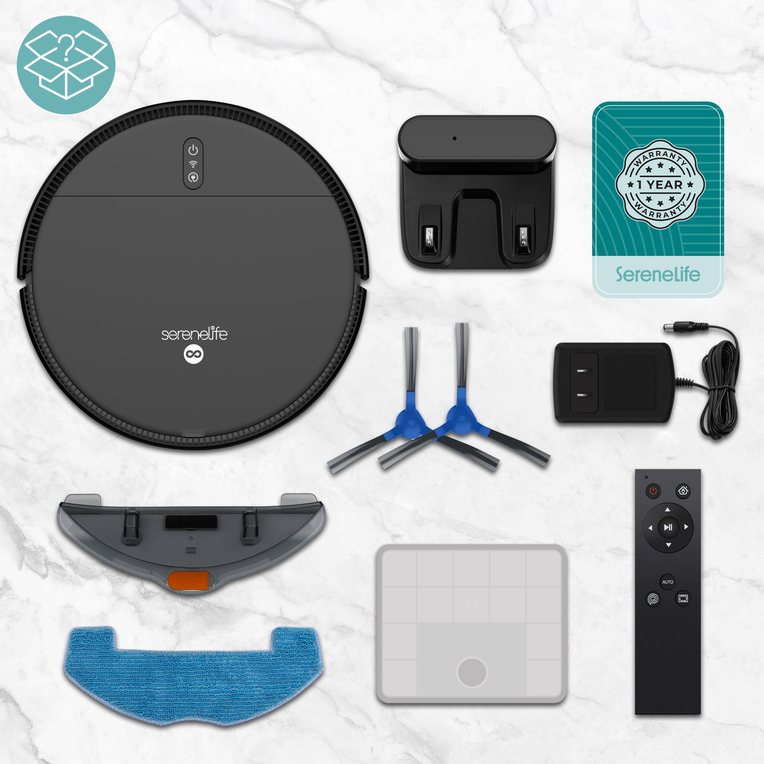 MOPPING ROBOT 3IN1 VACUUMING MOPPING SWEEPING 700PA Manufacturer code PUCRCVAC100BK