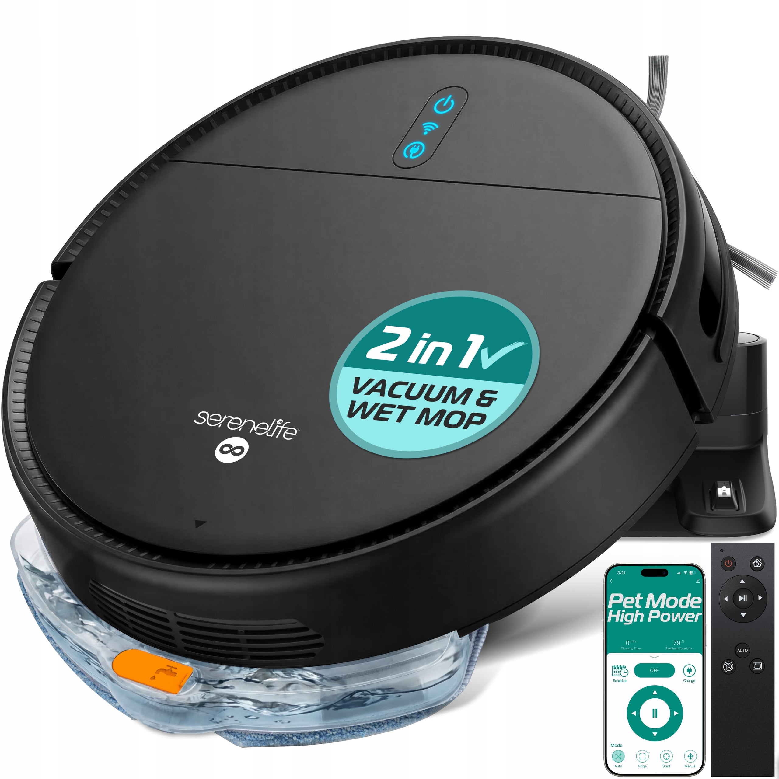 MOPPING ROBOT 3IN1 VACUUMING MOPPING SWEEPING 700PA