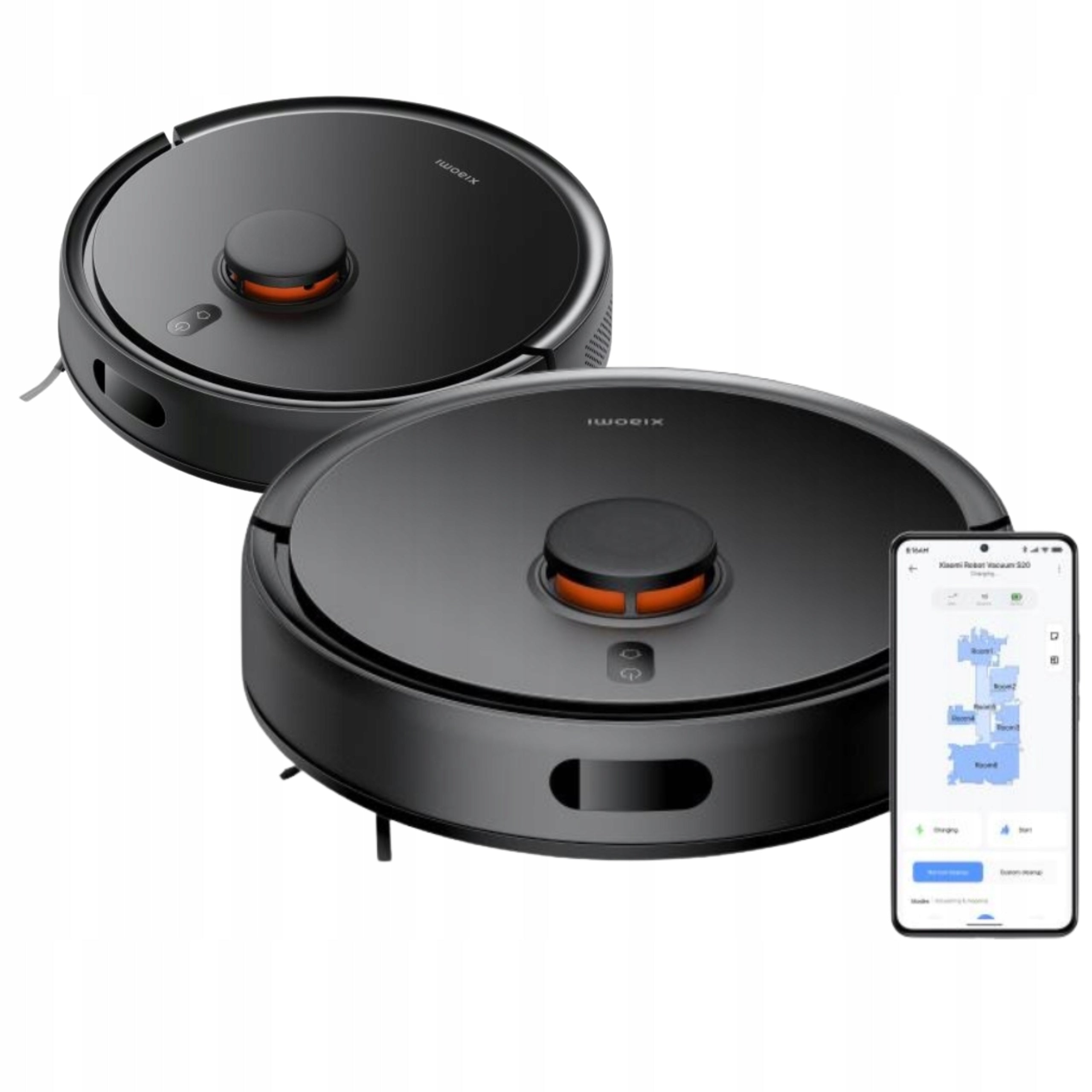 MOPPING ROBOT XIAOMI VACUUM CLEANER BLACK AUTOMATIC + APPLICATION Packaging status original