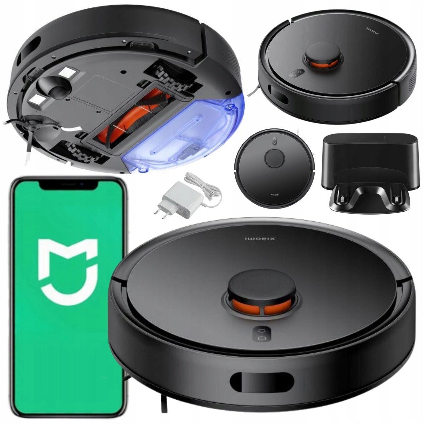 MOPPING ROBOT XIAOMI VACUUM CLEANER BLACK AUTOMATIC + APPLICATION