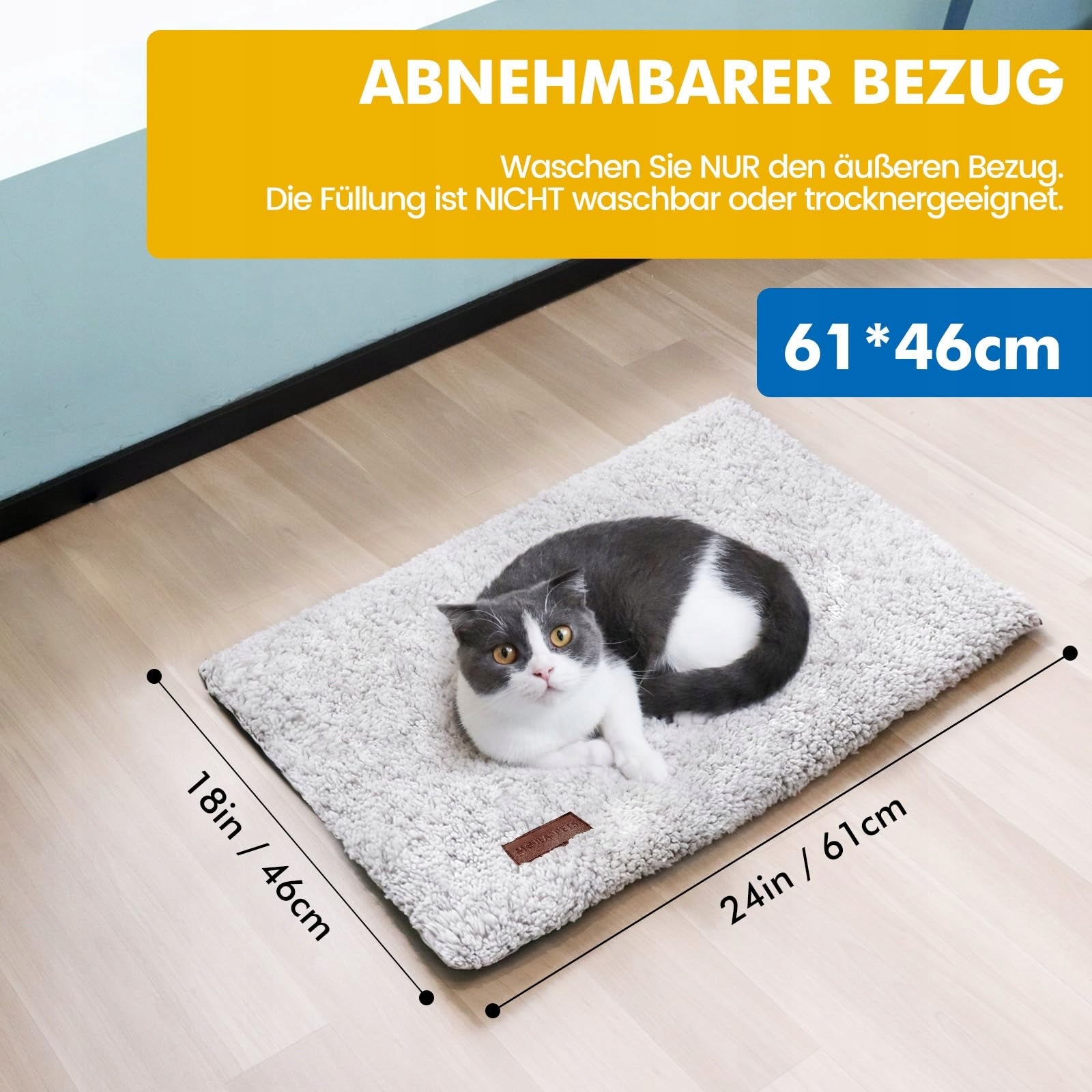 MORA PETS Self-Heating Cat Blanket Soft and Warm 61 x 46 cm Version 3