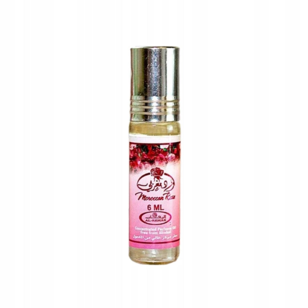 MOROCCAN ROSE Perfumed Oil 6 ml Al Rehab Soapy Fragrance For Her