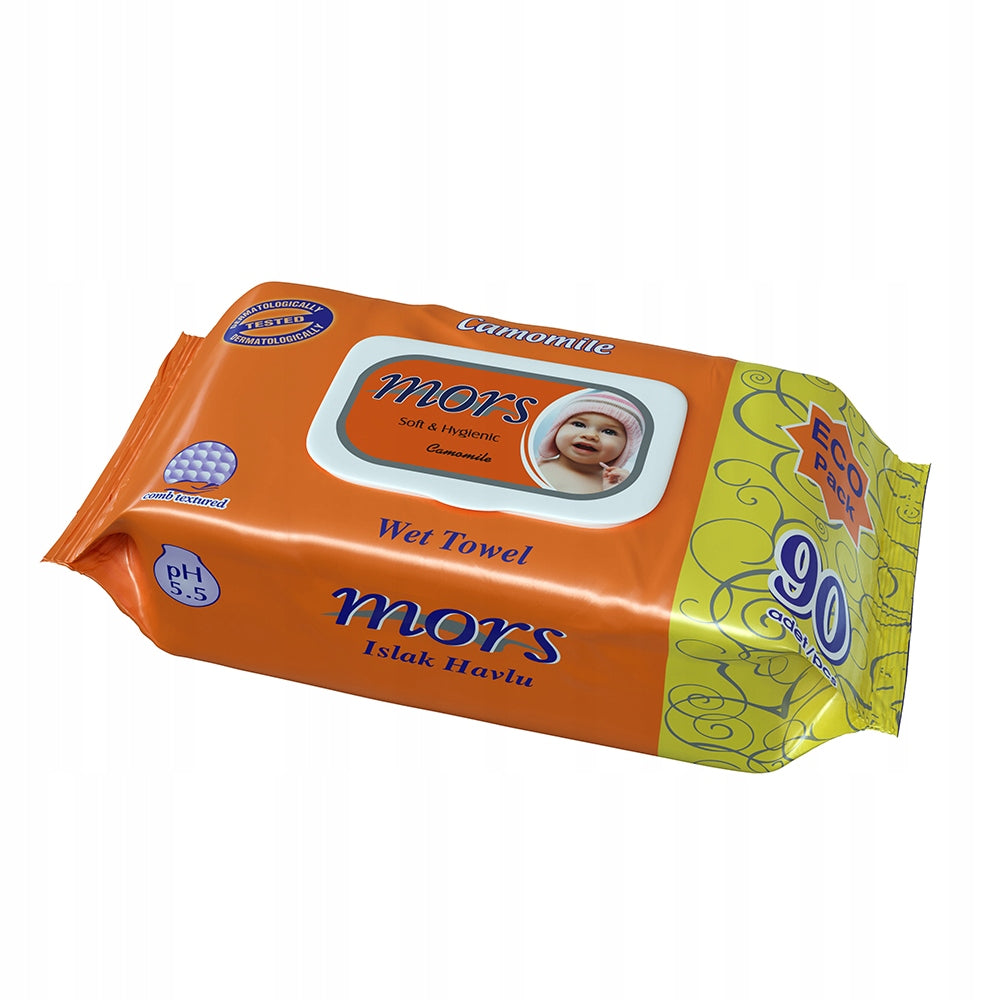 MORS MOISTURIZING WIPES FOR CHILDREN A90*CHAMOMILE Brand Mors