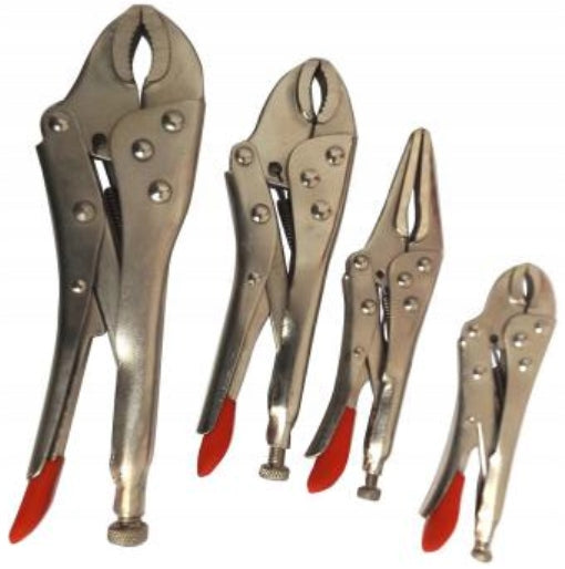 MORSEA MORSA CLAMP PLIERS WELDING KEY FROG CASE SET OF 4el Kind locking pliers set