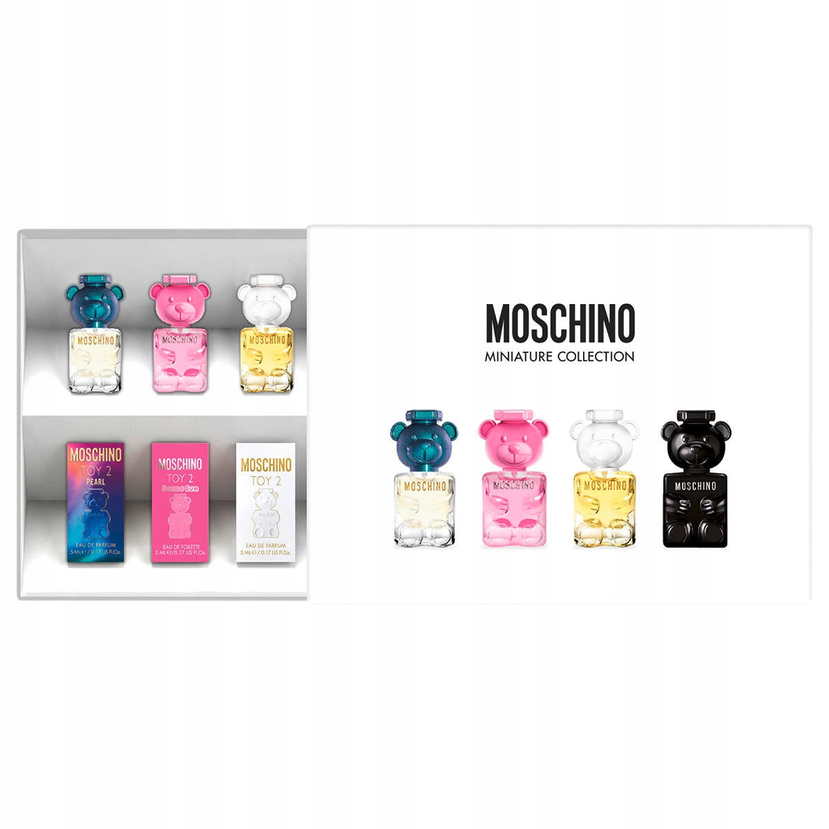 MOSCHINO Miniatures Miniature Set 4x5 ml Eau de Parfum + Eau de Toilette Packaging status original