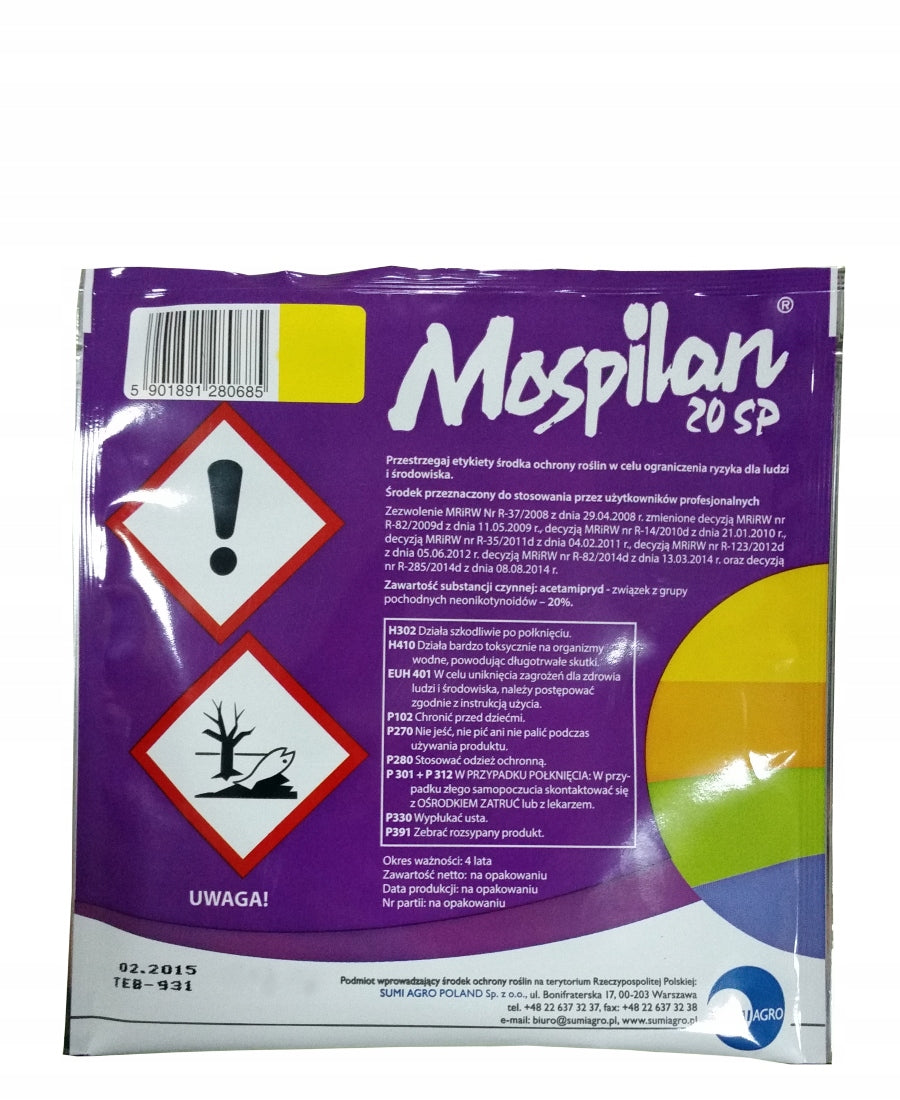MOSPILAN 20 SP 40g INSECTICIDE ON APHIDS FRUIT STONKA SUMI AGRO Manufacturer Sumi Agro