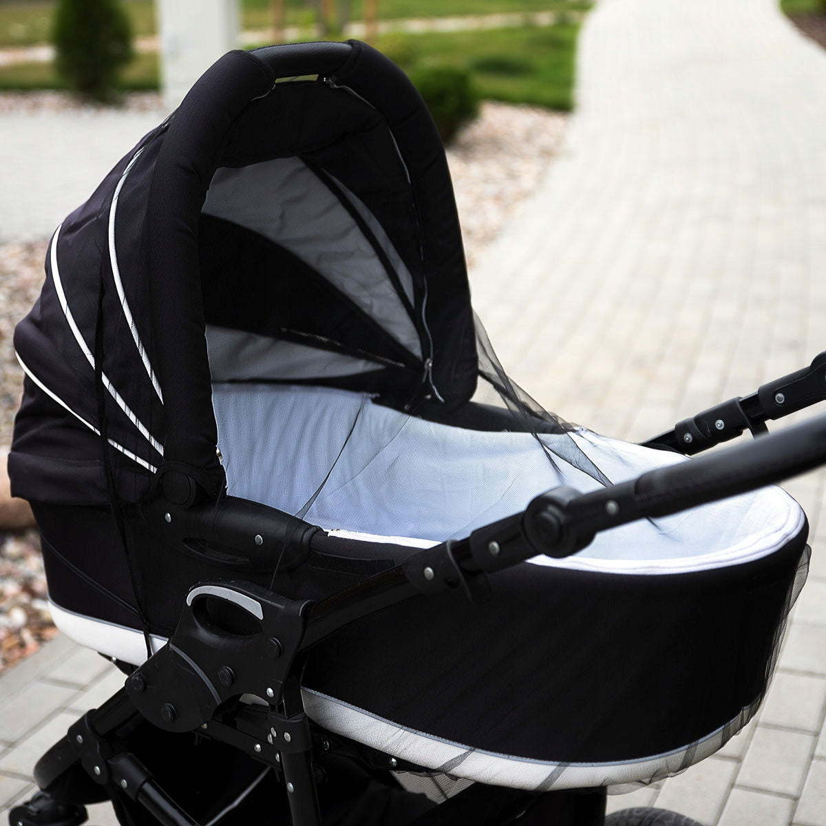 MOSQUITO NET BLACK 2in1 for stroller deep gondola and stroller Brand Reer