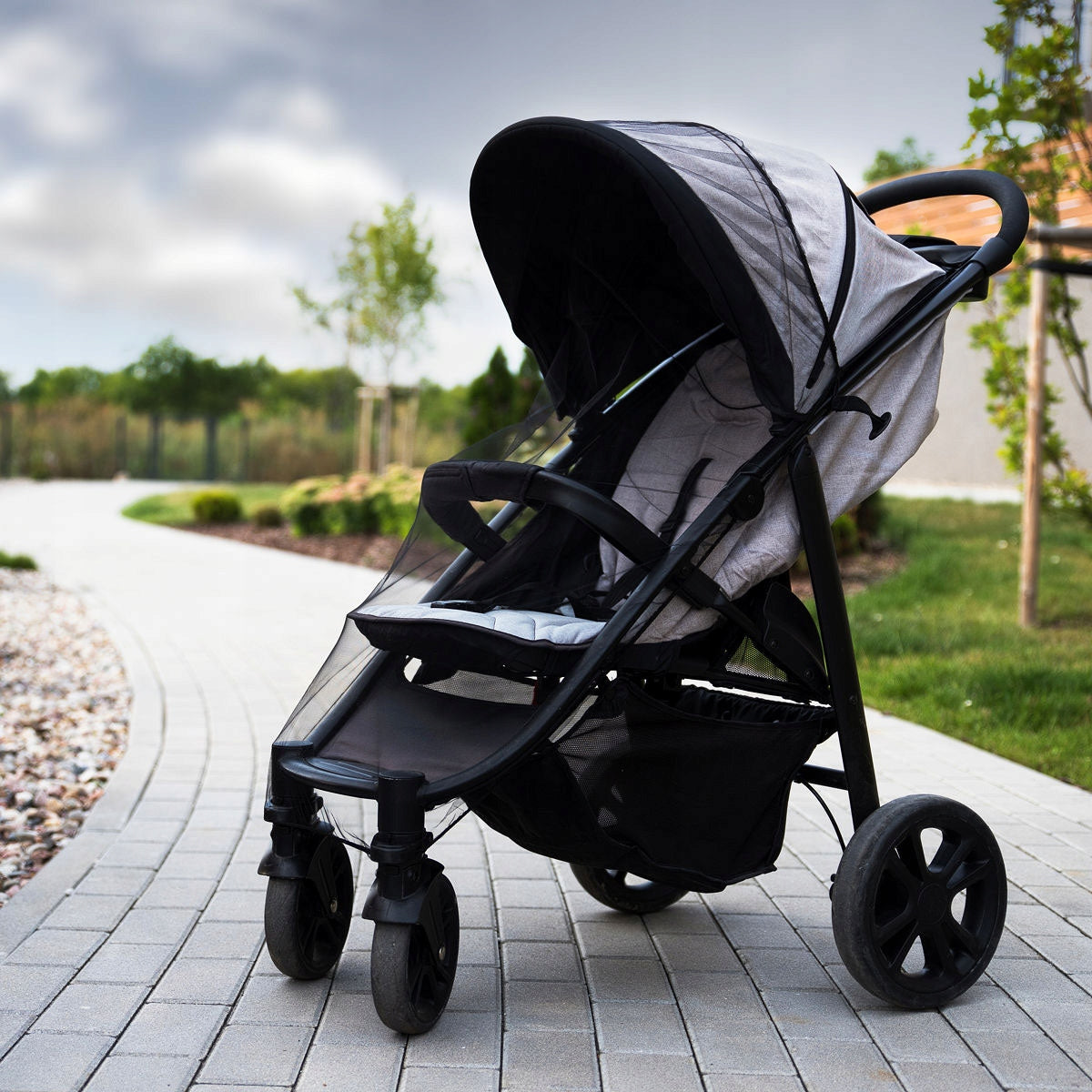 MOSQUITO NET BLACK 2in1 for stroller deep gondola and stroller EAN (GTIN) 4013283748572