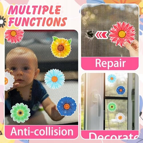 MOSQUITO NET MAGNETS FLORAL FLEXIBLE 6 PAIRS DOOR DECORATION FOR HOME Manufacturer code Bez marki