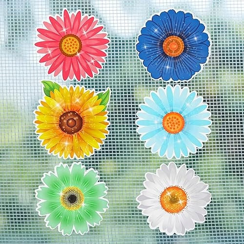MOSQUITO NET MAGNETS FLORAL FLEXIBLE 6 PAIRS DOOR DECORATION FOR HOME