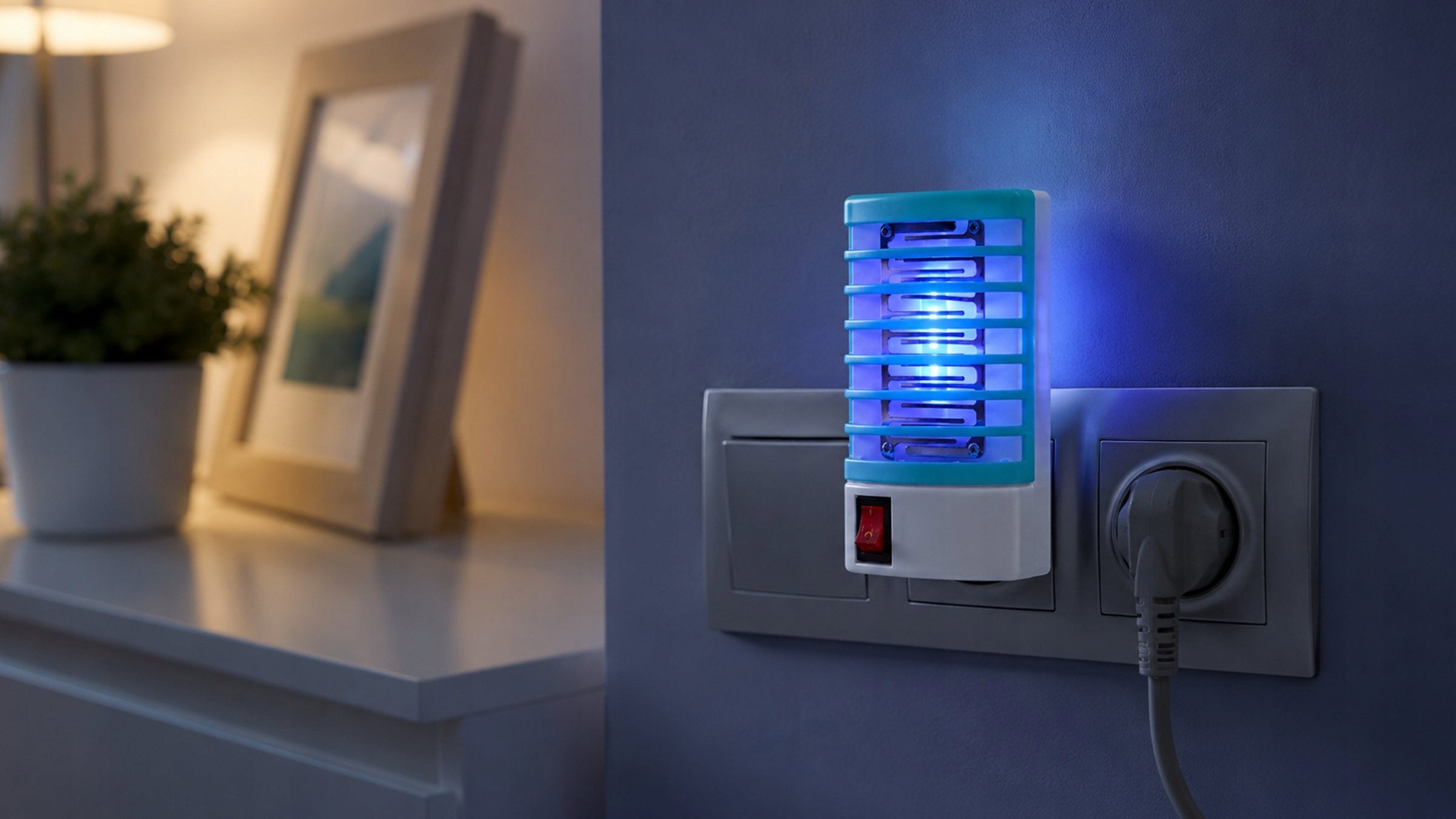 MOSQUITO TRAP LAMP FLIES MOTHS WASPS INSECTS INSECTICIDAL UV ELECTRIC 1W Brand Przydasie.pl
