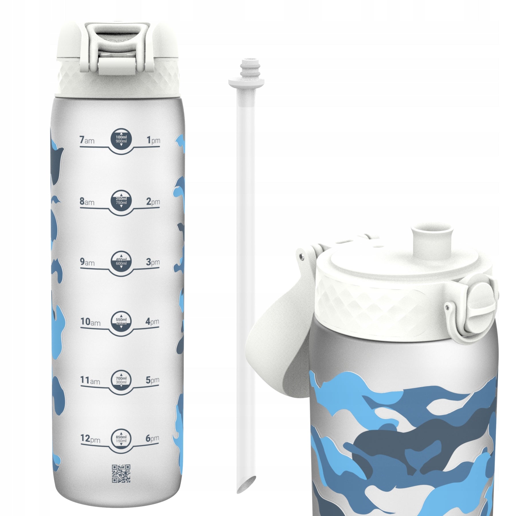 MOTIVATOR MOTIVATIONAL STRAW BOTTLE WITH SPORTS TUBE MOUTHPIECE ION8 1 L
