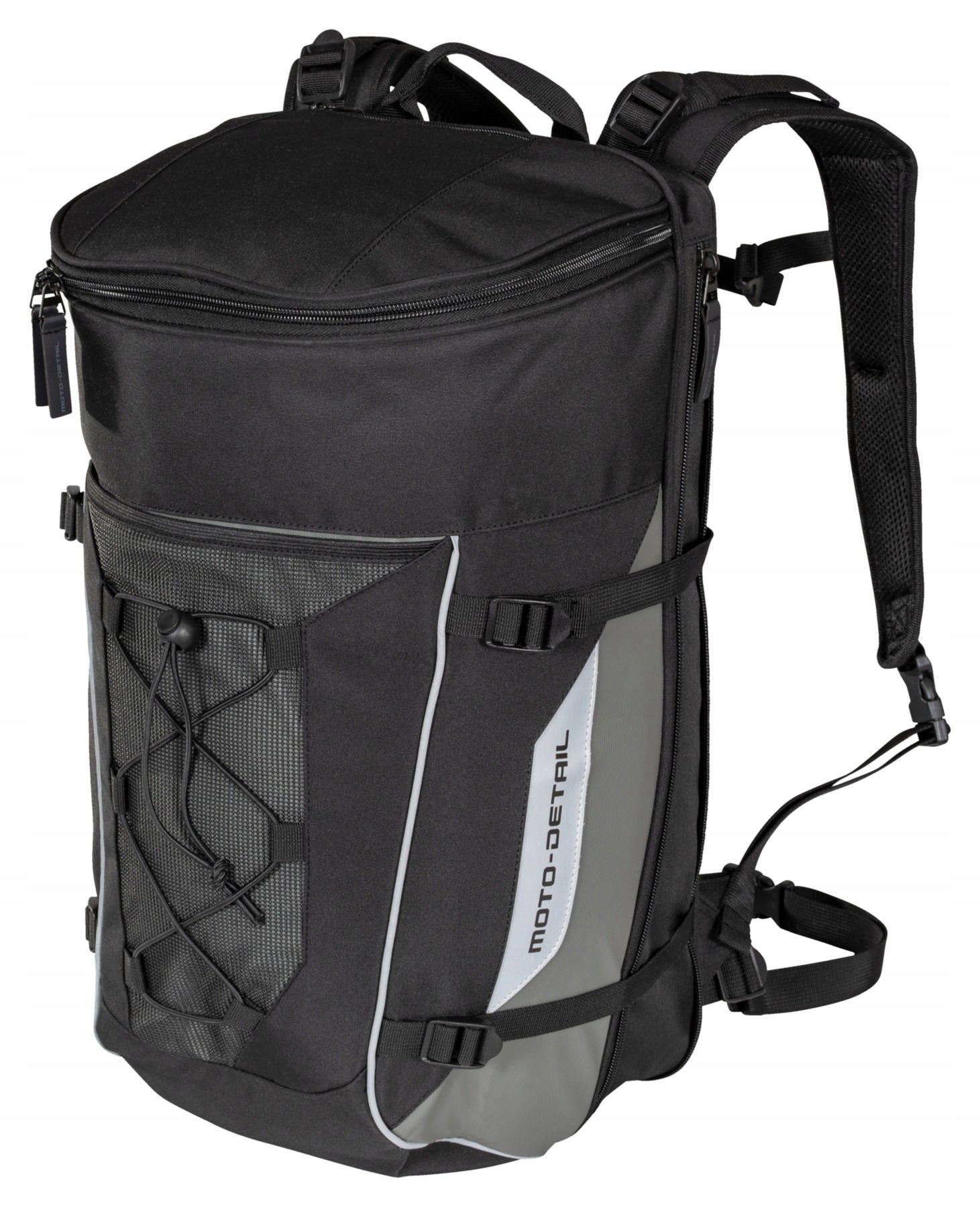 MOTO-DETAIL Motorcycle Backpack Black Gray City Motor 24 Liters