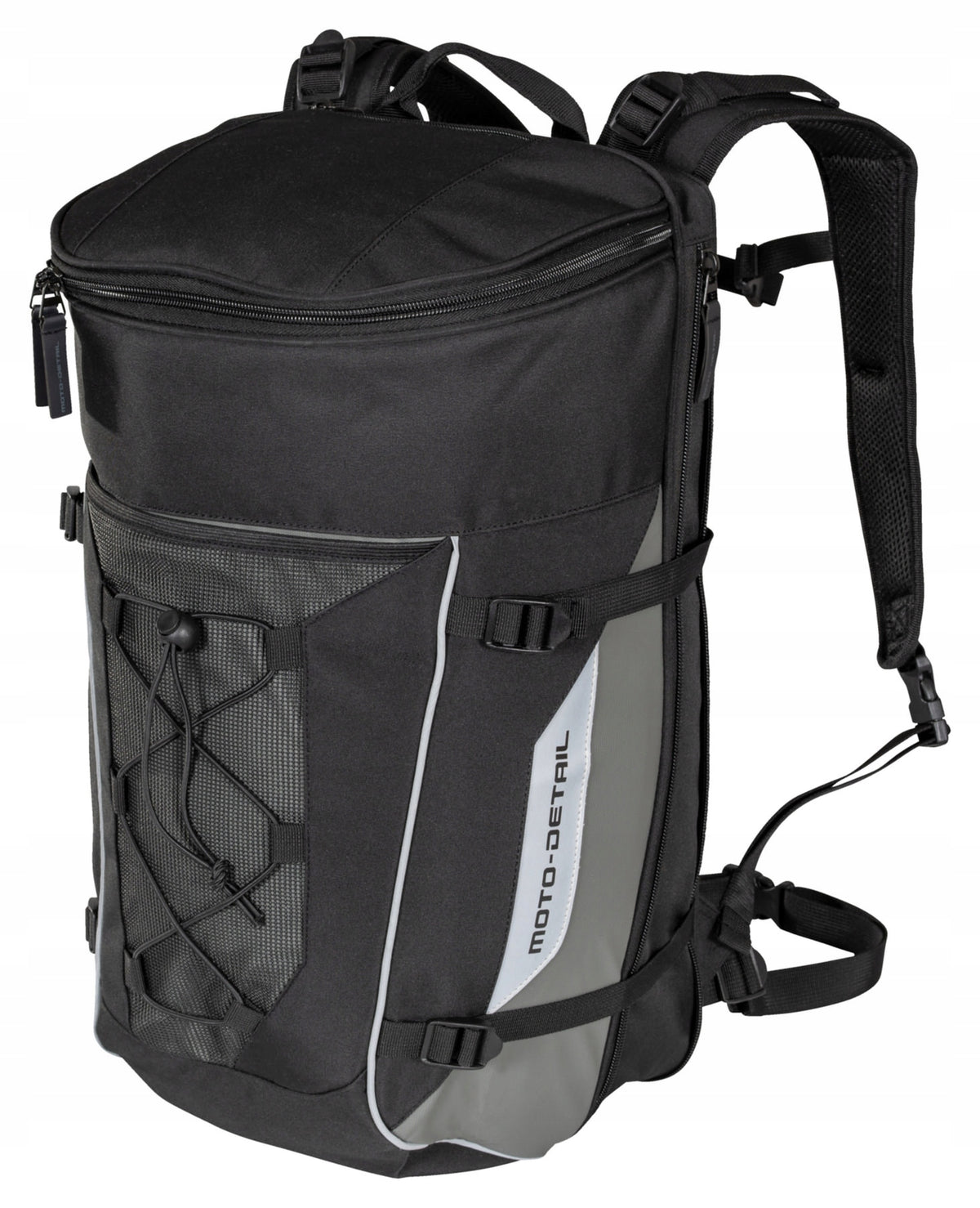 MOTO-DETAIL Motorcycle Backpack Black Gray City Motor 24 Liters