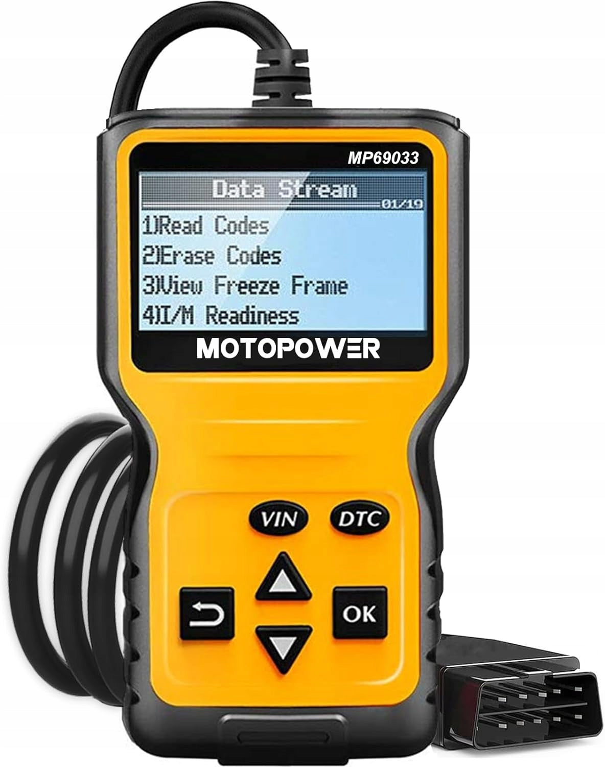 MOTOPOWER MP69033 OBD2 diagnostic scanner engine error code reader