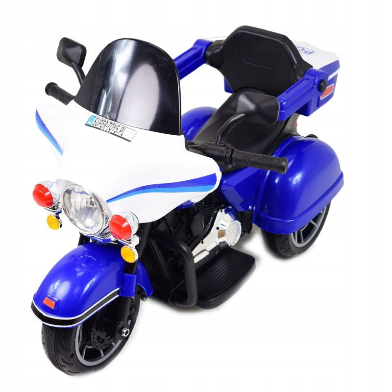 MOTOR CHOPPER FOR BATTERY WITH BACKREST SOUNDS, TWO MOTORS/609 Manufacturer code 609-BIAŁY