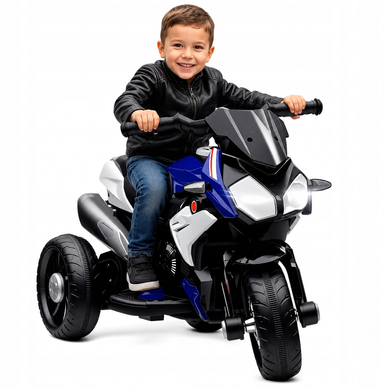 MOTOR ELECTRIC RIDE FOR CHILDREN 6V LIGHTS SOUNDS 3KM/H BLUE Manufacturer code 370-103V90BU