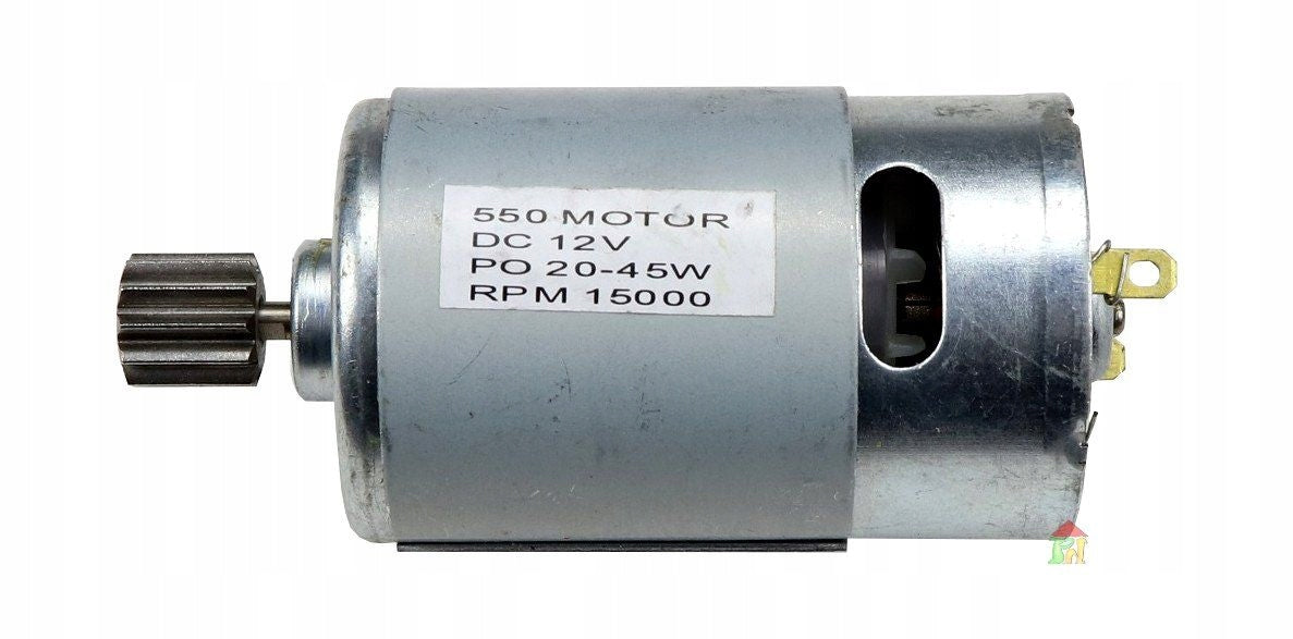 MOTOR, MOTOR 12V 45W 15000 + cables + plug, model 550 Packaging status original
