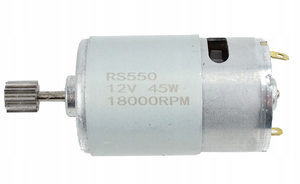 MOTOR, MOTOR 12V 45W 18000 + cables + plug, model 550 Certificates and opinions CE EN 71