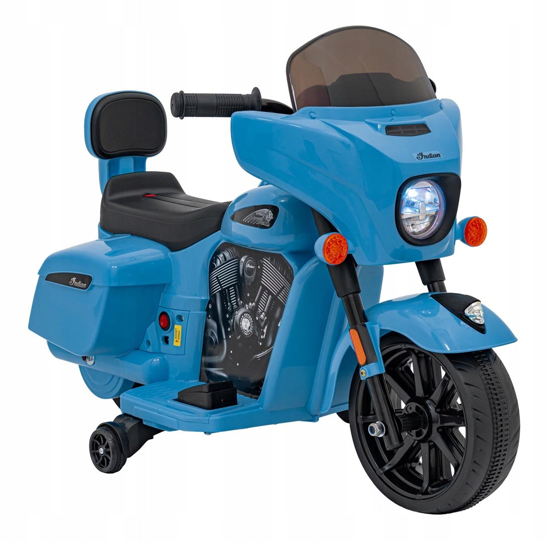 MOTOR MOTORBIKE CHOPPER FOR CHILDREN'S BATTERY + SIDE WHEELS