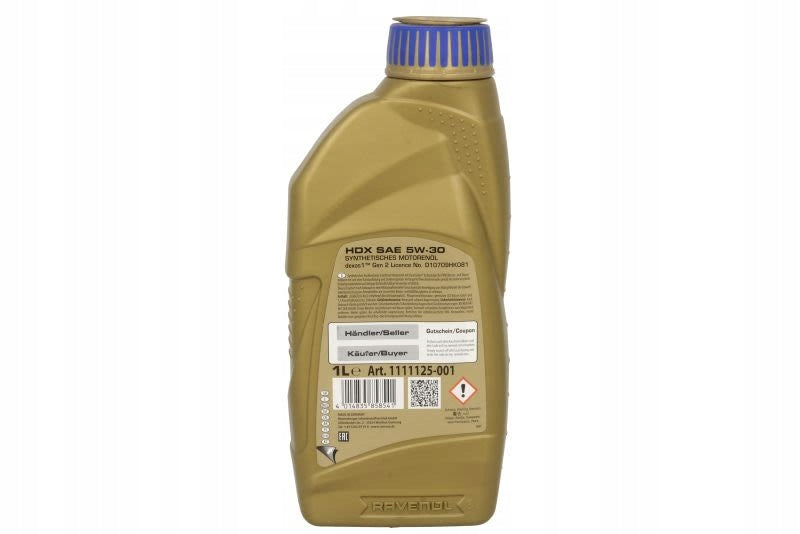 MOTOR OIL CLEANSYNTO (1L) 5W30 ,API ILSAC GF-6A, RC, Manufacturer Ravenol