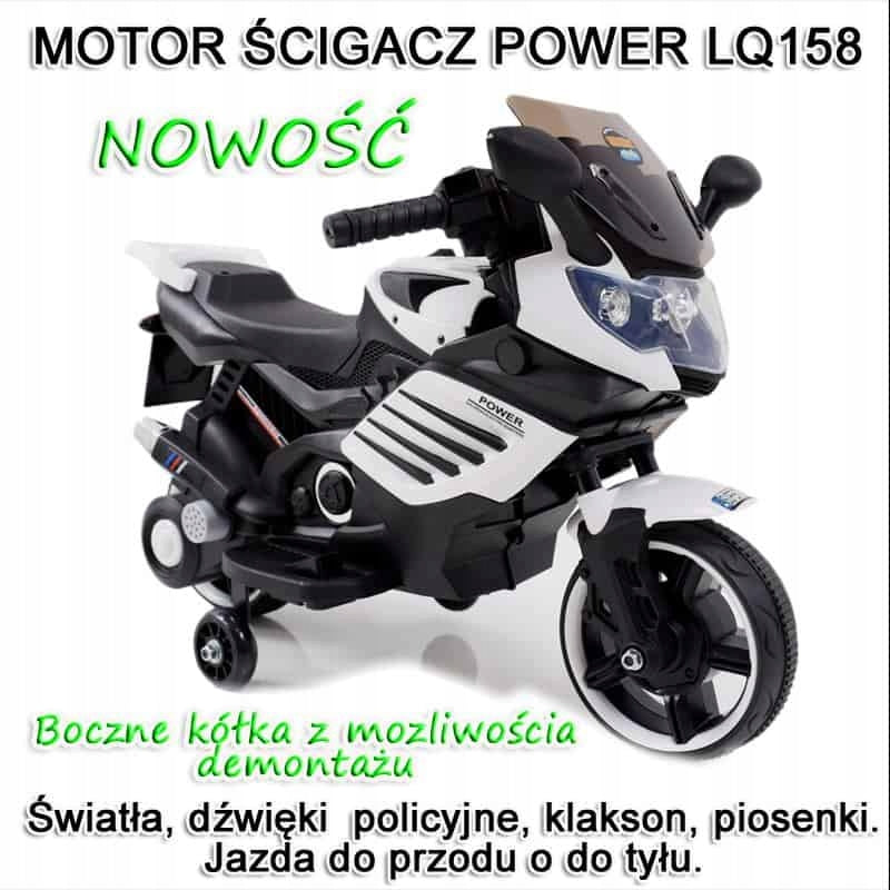 MOTOR RACER POWER 158 -MOTORCYCLE FOR CHILD, SOFT WHEELS,SEAT/LQ158 Packaging status original