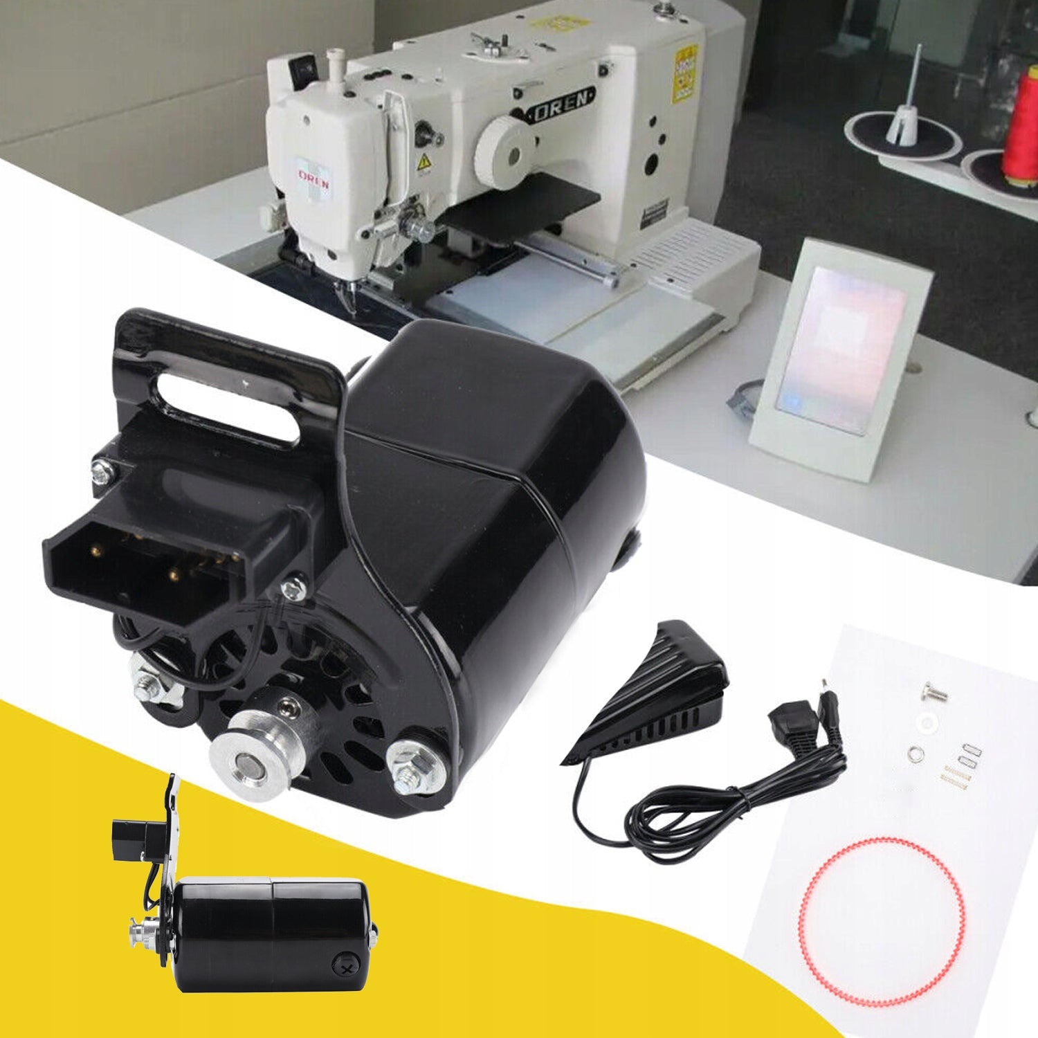 MOTOR SEWING MACHINE WITH PEDAL 8000RMP 180W HIGH TORQUE Brand no brand