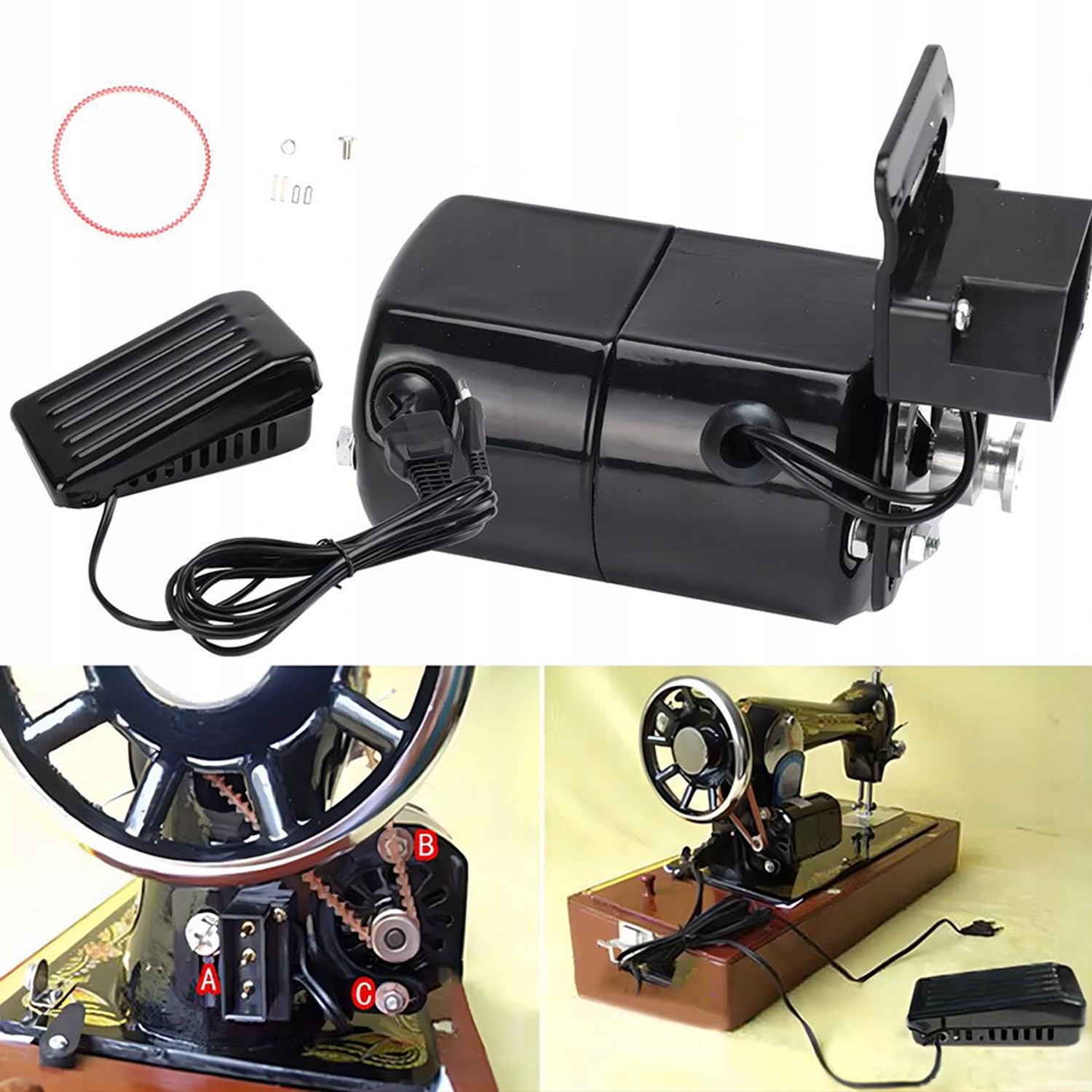 MOTOR SEWING MACHINE WITH PEDAL 8000RMP 180W HIGH TORQUE Packaging status original