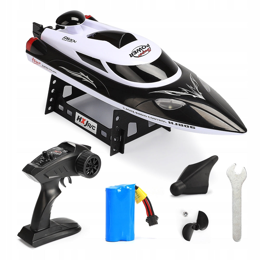 MOTORBOAT REMOTE CONTROLLED BOAT RANGE 200M BOAT RC 35KM/H LIGHT Packaging status original
