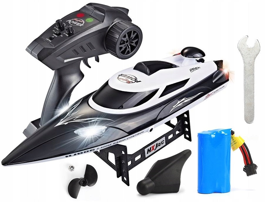 MOTORBOAT REMOTE CONTROLLED BOAT RANGE 200M BOAT RC 35KM/H LIGHT