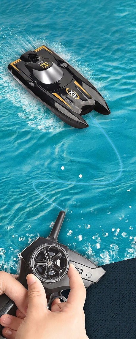 MOTORBOAT REMOTE CONTROLLED BOAT SPEED BOAT 25km/h FOR REMOTE CONTROL 1:47 BOAT Brand click4TOYS