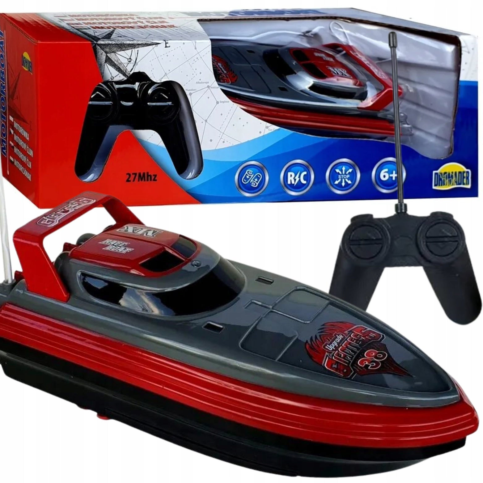 MOTORBOAT REMOTE CONTROLLED RC BOAT for Radio 0393