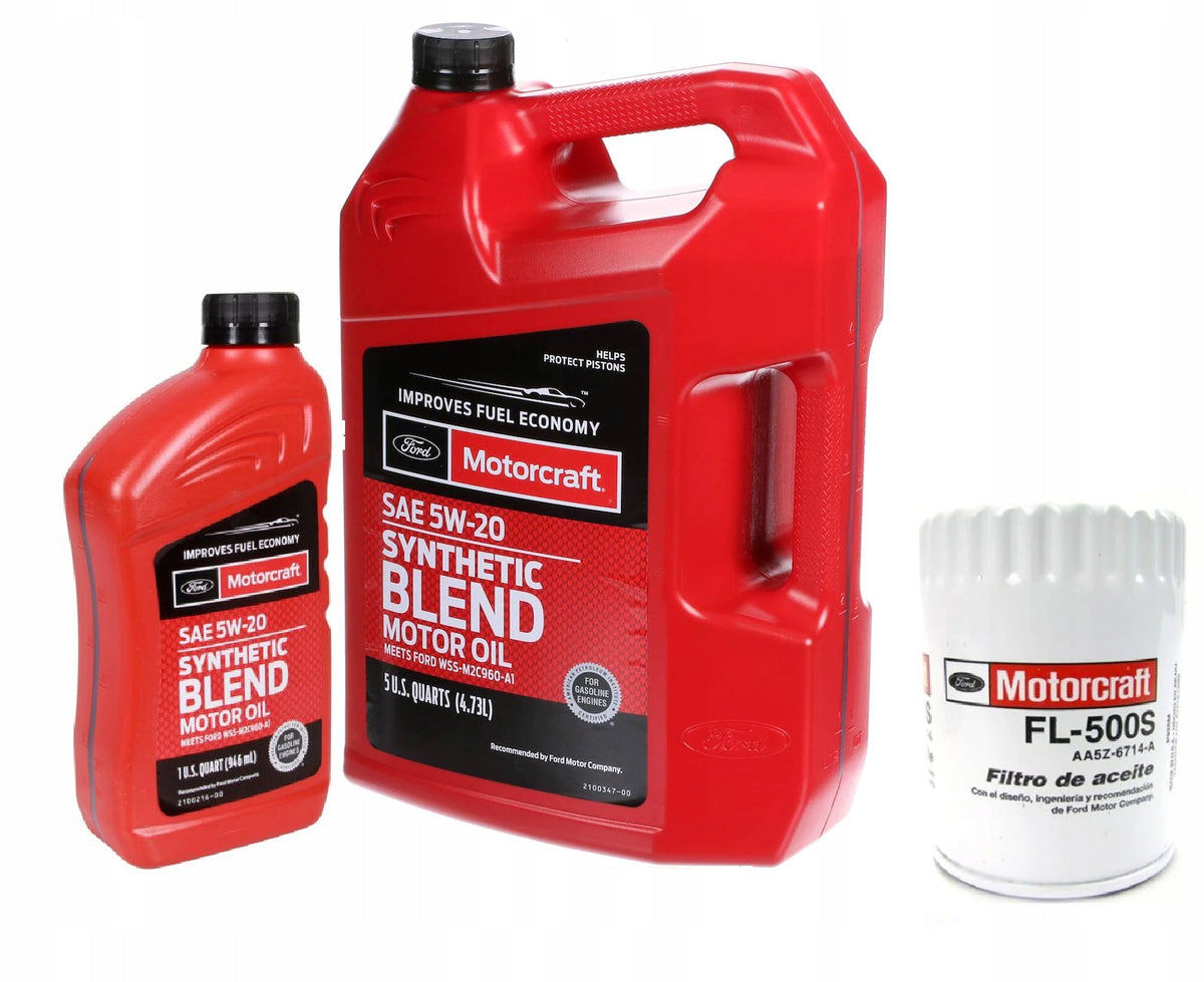 MOTORCRAFT BLEND 5W20 OIL FILTER FORD FL500S