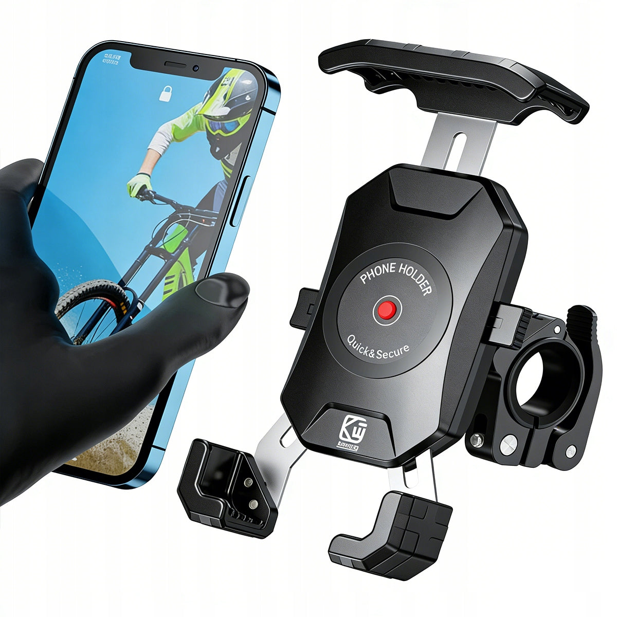 MOTORCYCLE ANTI-VIBRATION PHONE HOLDER WITH VIBRATION DAMPING QUAD SCOOTER Brand no brand
